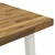vidaXL 140 x 70 x 75 cm Masiven les akacije Bela Pravokotna