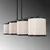 Opviq Luster Way-11646, 107x20x68 cm, 4xE27