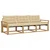 Set vanjskih sofa s jastukom 3 pcs Bijela i bež