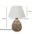 Opviq Stona lampa, Bela