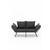 ATELIER DEL SOFA Sofa dvosed Viper 2 Seater Dark Grey