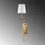Opviq Zidna lampa Lumora-15333, 16x22x72cm, IP20, Zlatno-bela boje