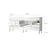 Hanah Home Komoda Nice 180x80x40cm Belo-Zlatna