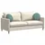Jastučići za sjedenje 2 pcs Morska zelena O 40 x 13 cm Baršun
