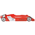 VIDAXL dječji krevet - trkaći auto (90x200cm), crveni