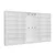 Hanah Home Ormar za hodnik Kale - 8126, 360x210x35 cm, Beli