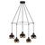 OPVIQ Yildo 6887 Visilica, E27, 5x40W, IP20, Crna