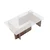 Hanah Home Klub sto Flavio, 105x30x65cm, Braon
