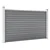 Vidaxl Vrtna ograja WPC 526x106 cm siva