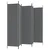 Vidaxl vidaXL 5-delni paravan, antracit, 250x200 cm, blago