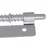 Zasun 2 pcs Srebrno 46 x 17 x 1,2 mm Čelik