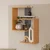 HANAH HOME Zidna polica Lisbon Anthracite Natural