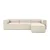 Atelier del Sofa Ugaona garnitura Fora 296x66x185cm Bež