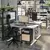 JÄRVFJÄLLET Kancelarijska stolica s rukohvatima, Glose crna