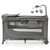 kinderkraft® prenosna posteljica joy™ 2 z dodatki dark grey