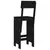 Barski stolci 2 kom crni 40 x 48,5 x 115,5 cm masivna borovina