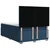 vidaXL vidaXL Box spring postelja z vzmetnico modra 160x200 cm blago, (21305516)