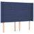 Vidaxl Box spring postelja z vzmetnico LED modra 140x200 cm blago