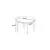 HANAH HOME Trpezarijski sto Tor White Marble White