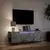 Zidni TV ormarić s LED svjetlima boja betona 135x31x39,5 cm