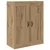 Kabinetski zidni Zidne 2 pcs Umjetnički hrast 69,5 x 34 x 90 cm