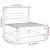 Vrtna sofa 70 x 70 x 67 cm od masivne borovine
