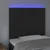 LED uzglavlje crno 80x5x118/128 cm baršunasto