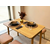 HANAH HOME Vina Mini 06 0900 Oak Stone set : sto, stolice i klupa