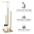 WENKO 26214100 - WC komplet RIVALTA 18x70 cm braon/bela