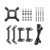 DEEPCOOL Komplet za tekočinsko hlajenje AIO Liquid Cooler MYSTIQUE 240 ARGB, 240mm, RGB, LCD, črn