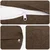 vidaXL Prevleka za blazino 6 kos HEERLEN Rjava O 15 x 40 cm Blago