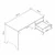 Hanah Home radni sto Ruby Desk, 120 cm, Moonstone / orah