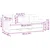 Vidaxl Trosed krem 180 cm blago