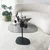 Hanah Home Klub sto Soho 85x40x67cm Tamnosivo-Crni