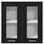 Vidaxl Viseča omarica Črna Orehovina 60 x 31 x 60 cm Konstruiran les