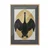 WallXpert uramljena slika 115216, The Black Swan Hilme af Klint, crni labud u zlatnom ovalu, 50 x 70 cm, ram u boji prirodnog drveta