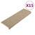 Prostirke za stepenice 15 kom 65x21x4 cm tamno bež pravokutni rub