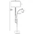 Aberto Design Podna lampa Forza , 165 cm, E27/E14, Krem