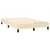 Vidaxl Box spring postelja z vzmetnico krem 120x200 cm blago