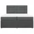 VIDAXL Box spring postelja z vzmetnico temno siva 200x200 cm blago