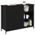 Kreveta Crni hrast 100 x 33 x 75 cm Konstruirano drvo