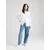 Tommy Jeans Bluza svetlo modra/bela