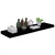 Plutajuće zidne police 2 kom sjajne crne 90 x 23,5 x 3,8 cm MDF