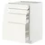 METOD / MAXIMERA Podni element 4 fronta/4 fioke, bela/Vallstena bela, 60x60 cm
