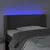 LED uzglavlje tamnosivo 103x16x78/88 cm baršunasto