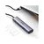 Ugreen 5in1 HUB adapter 3x USB 3.0/RJ45/USB-C, srebro