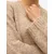 VERO MODA Pulover VMINGRID temno bež