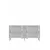 Hanah Home komoda Ilay 150, 150 cm, bela / srebrna