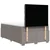 Vidaxl Box spring postelja z vzmetnico taupe 120x190 cm blago