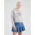 GUESS JEANS Majica siva/rdeča/bela